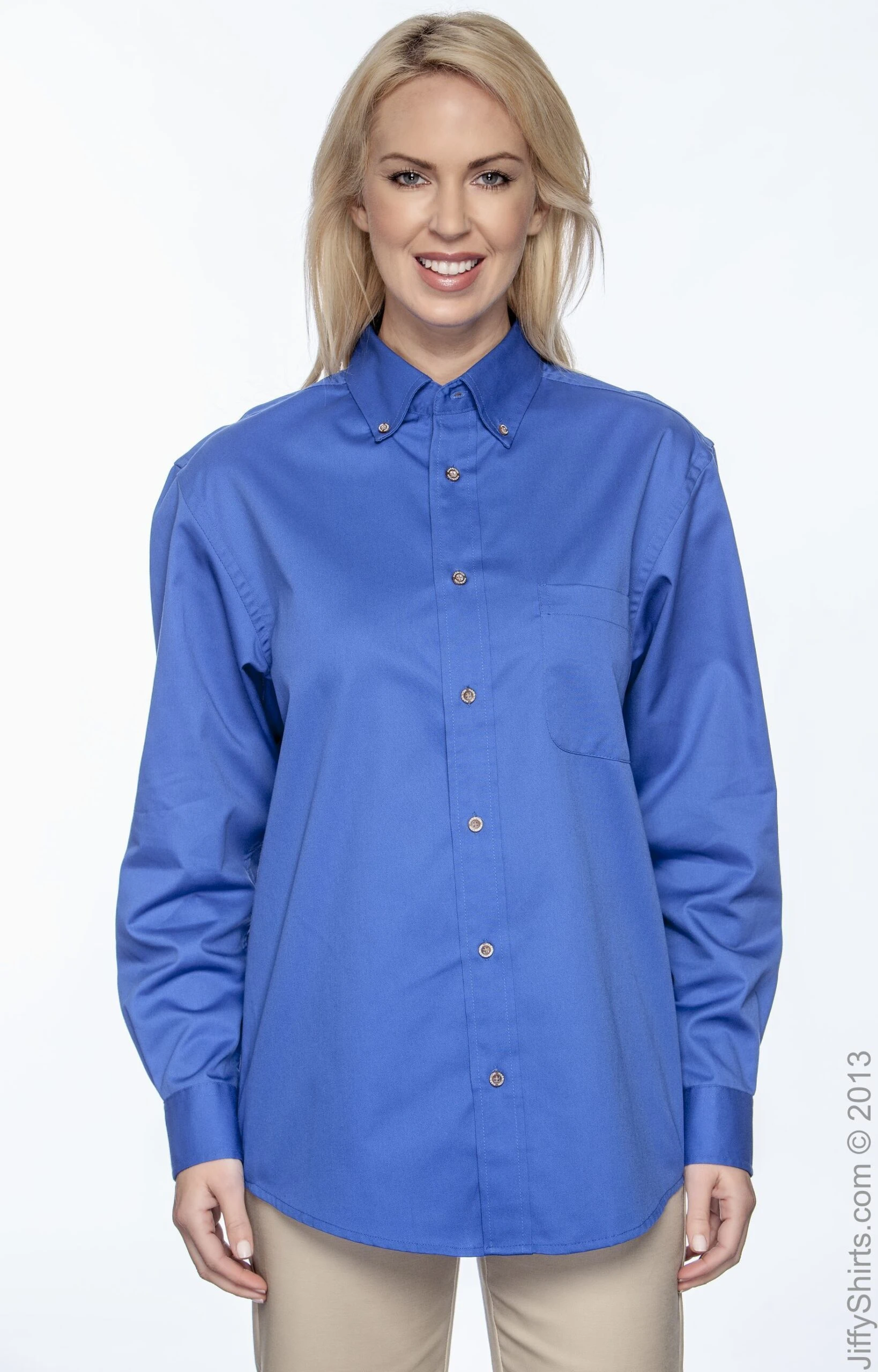 Men's Easy Blend™ Long-Sleeve Twill Shirt With Stain-Release 16 Men's Easy Blend™ Long-Sleeve Twill Shirt With Stain-Release - Image 14