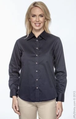 Ladies' Easy Blend™ Long-Sleeve Twill Shirt With Stain-Release 38 Ladies' Easy Blend™ Long-Sleeve Twill Shirt With Stain-Release -Jiffyshirts Sales Store 314C855FC59BD0