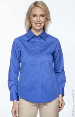 Ladies' Easy Blend™ Long-Sleeve Twill Shirt With Stain-Release 36 Ladies' Easy Blend™ Long-Sleeve Twill Shirt With Stain-Release -Jiffyshirts Sales Store 314F57D0F8CBDB