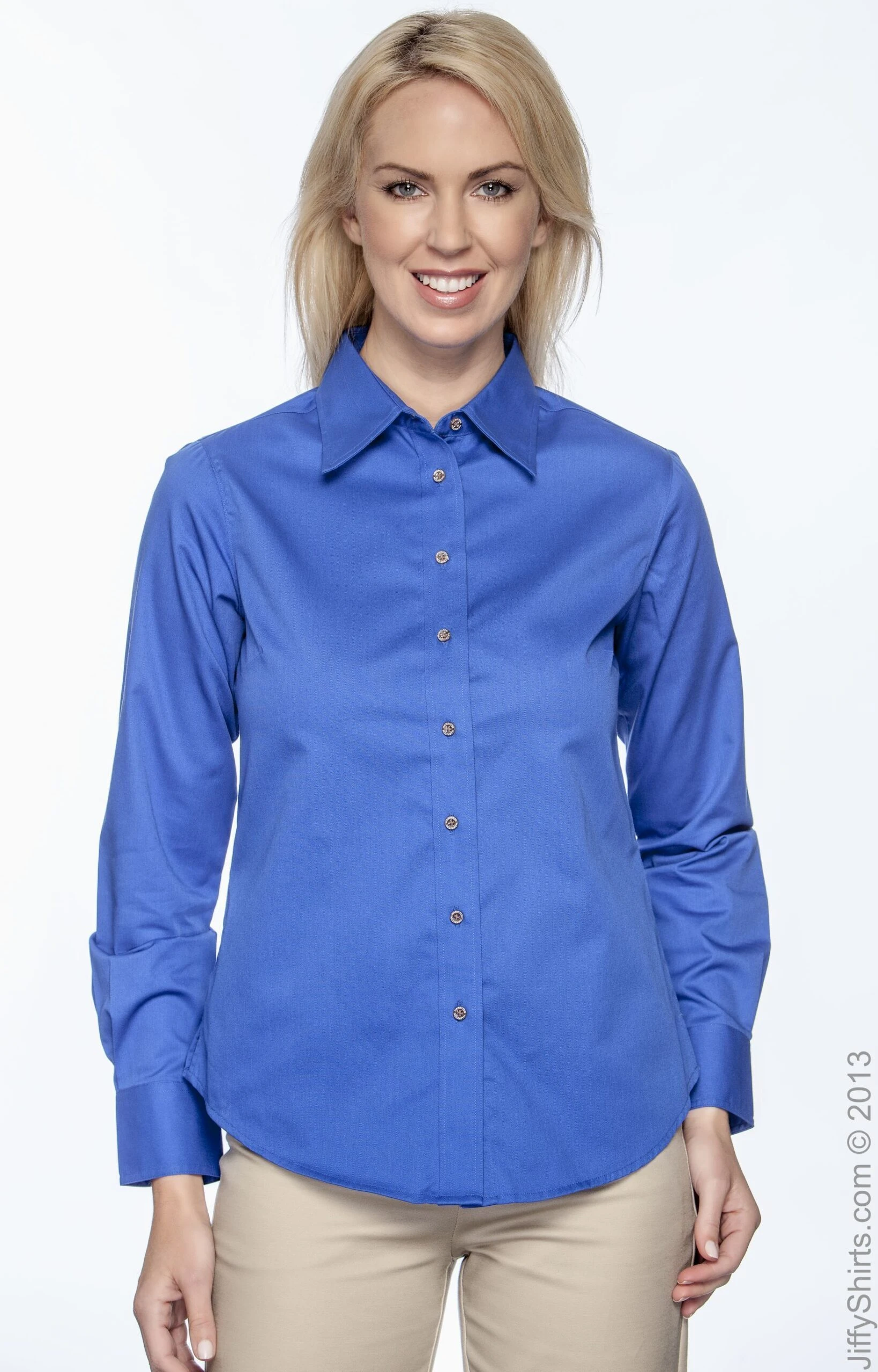 Ladies' Easy Blend™ Long-Sleeve Twill Shirt With Stain-Release 17 Ladies' Easy Blend™ Long-Sleeve Twill Shirt With Stain-Release - Image 15