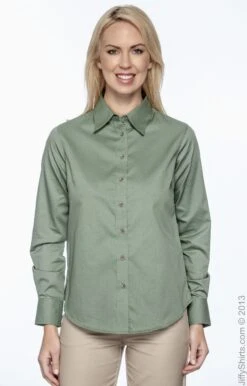 Ladies' Easy Blend™ Long-Sleeve Twill Shirt With Stain-Release 33 Ladies' Easy Blend™ Long-Sleeve Twill Shirt With Stain-Release -Jiffyshirts Sales Store 314F9180BAC3DA