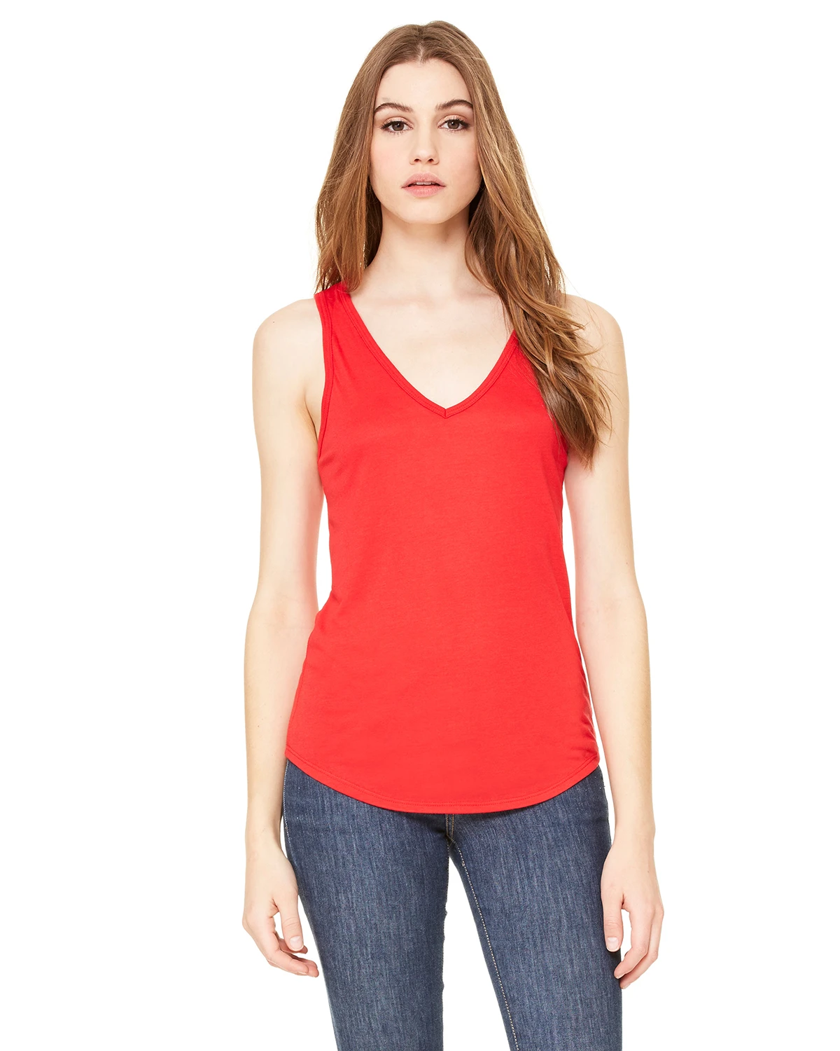 Ladies' Flowy V-Neck Tank 16 Ladies' Flowy V-Neck Tank - Image 14