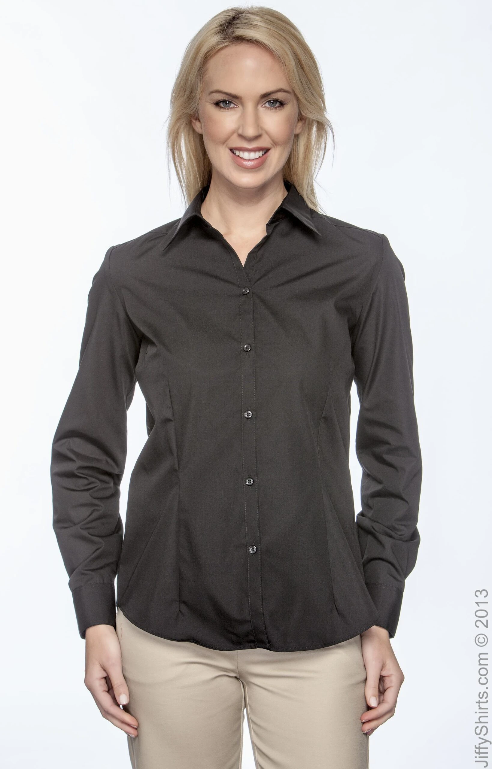 Van Heusen Women's Silky Poplin Shirt 3 Van Heusen Women's Silky Poplin Shirt