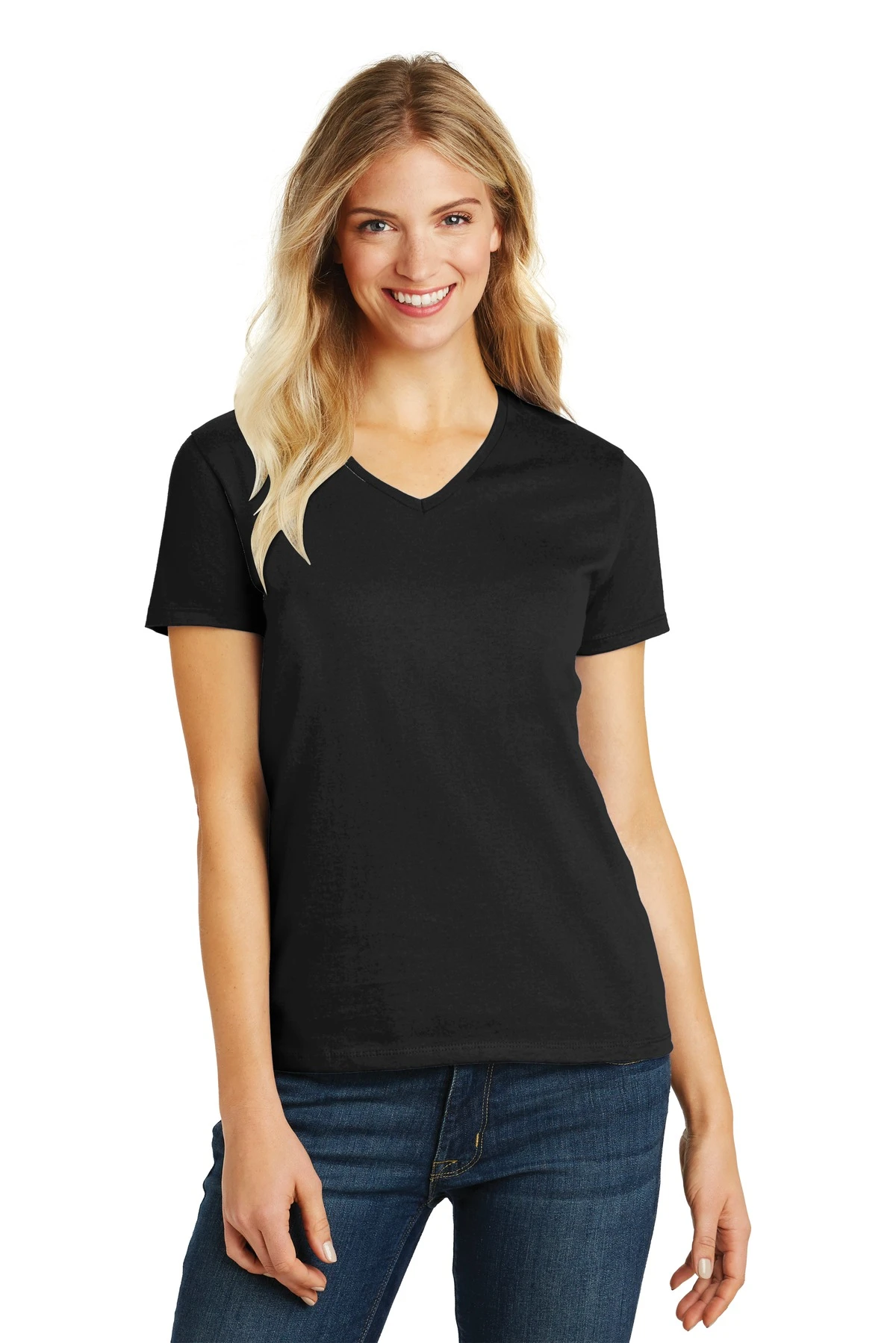 District Ladies' Perfect Blend V-Neck Tee 10 District Ladies' Perfect Blend V-Neck Tee - Image 8