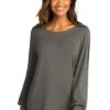 Ladies Luxe Knit Jewel Neck Top 1 Ladies Luxe Knit Jewel Neck Top -Jiffyshirts Sales Store 32a621b6656c57