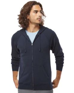 Unisex Special Blend Raglan Full-Zip Hooded Sweatshirt -Jiffyshirts Sales Store 34265de880c185