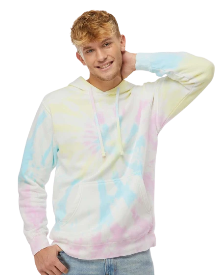 Adult Unisex Midweight Tie-Dye Hooded Sweatshirt 13 Adult Unisex Midweight Tie-Dye Hooded Sweatshirt - Image 11