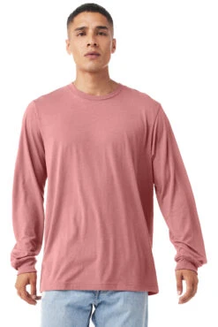 Unisex Jersey Long-Sleeve T-Shirt 37 Unisex Jersey Long-Sleeve T-Shirt -Jiffyshirts Sales Store 3513 Mauve Triblend 1