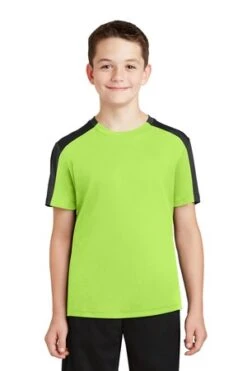 Youth Unisex PosiCharge Competitor Sleeve-Blocked Tee