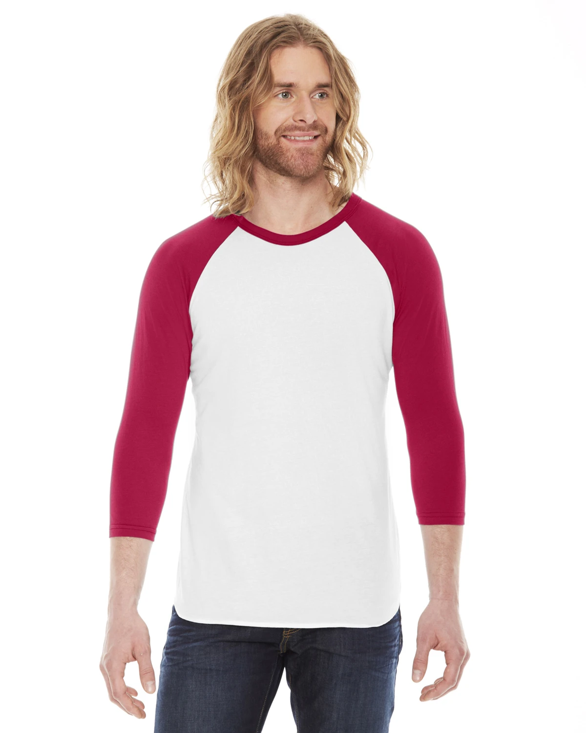 Unisex Poly-Cotton 3/4-Sleeve Raglan T-Shirt 15 Unisex Poly-Cotton 3/4-Sleeve Raglan T-Shirt - Image 13
