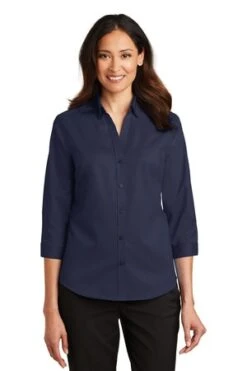 Ladies 3/4-Sleeve SuperPro Twill Shirt 25 Ladies 3/4-Sleeve SuperPro Twill Shirt -Jiffyshirts Sales Store 37d22b8fa00276