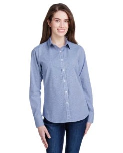 Ladies' Microcheck Gingham Long-Sleeve Cotton Shirt 13 Ladies' Microcheck Gingham Long-Sleeve Cotton Shirt -Jiffyshirts Sales Store 3873f5f0a8b0ad
