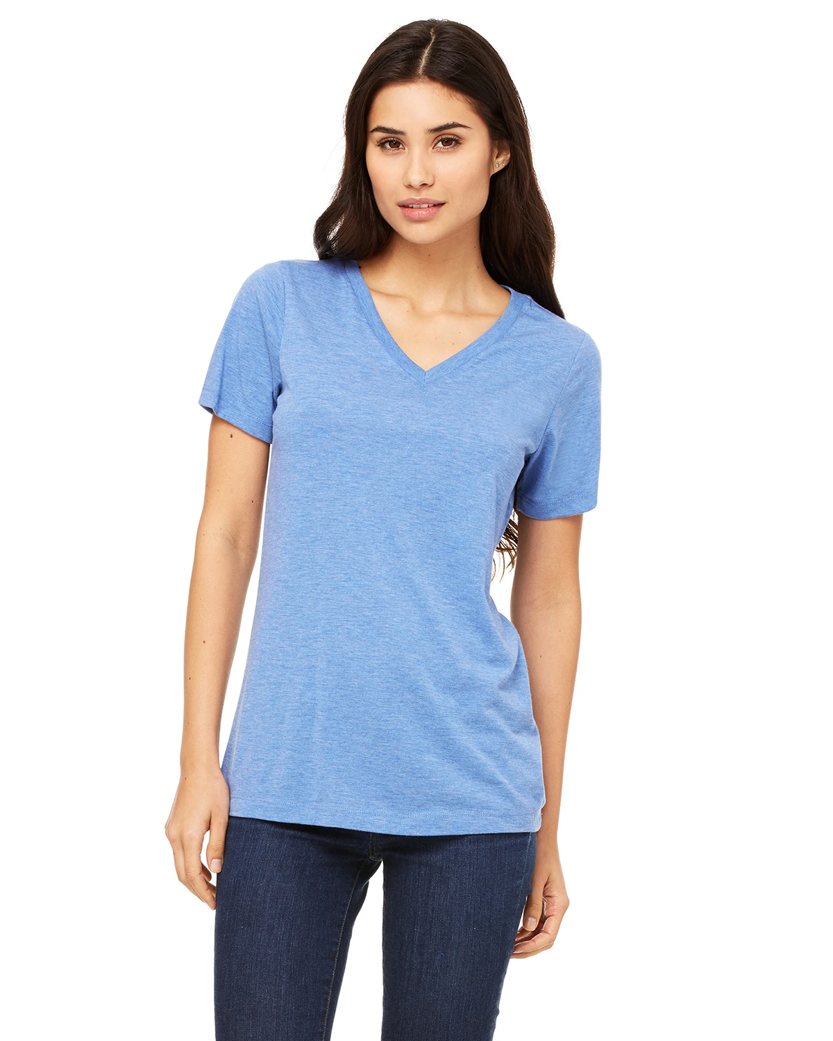 Ladies' Relaxed Jersey V-Neck T-Shirt 17 Ladies' Relaxed Jersey V-Neck T-Shirt - Image 15