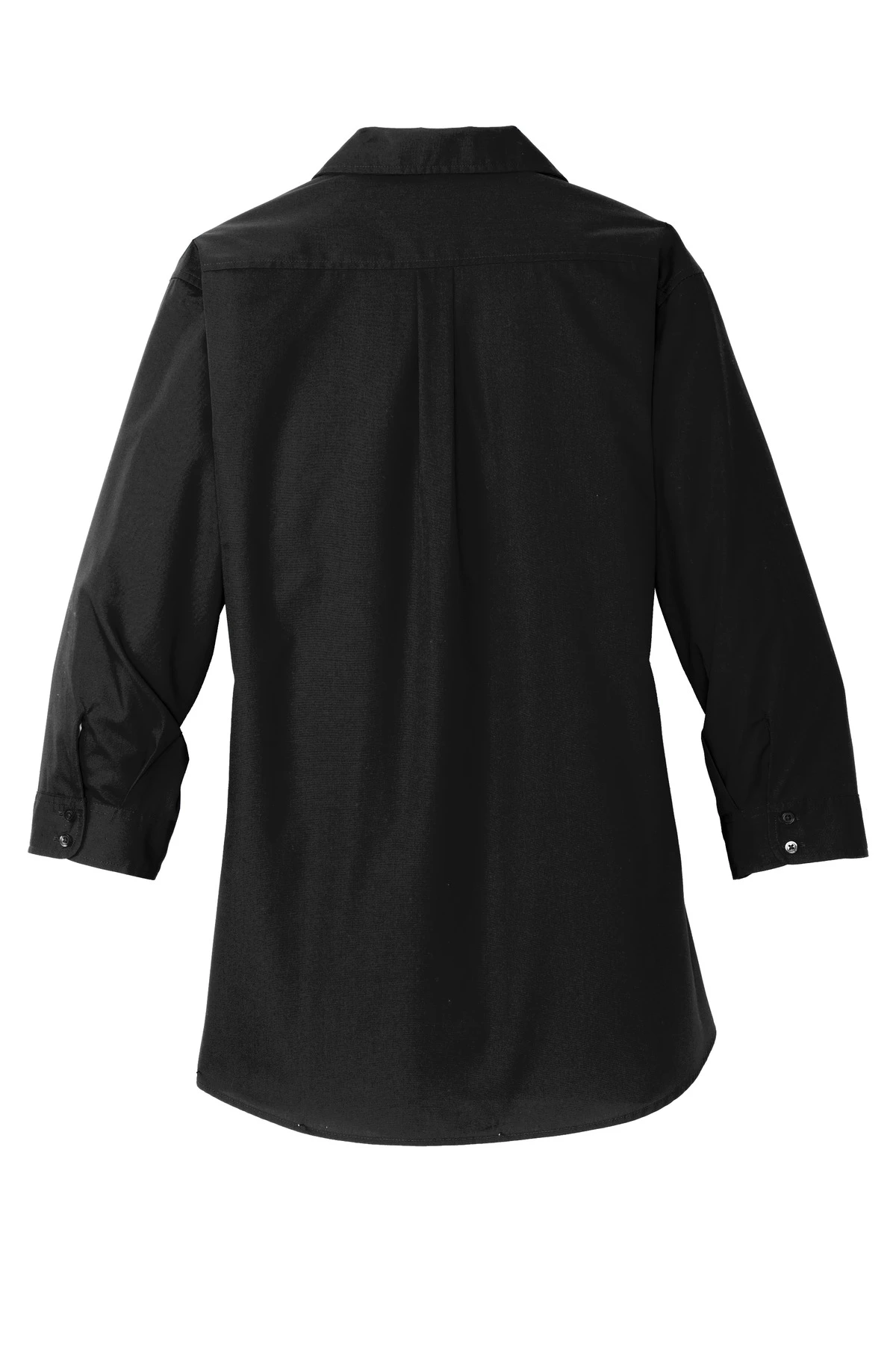 Ladies 3/4-Sleeve Carefree Poplin Shirt 5 Ladies 3/4-Sleeve Carefree Poplin Shirt - Image 3