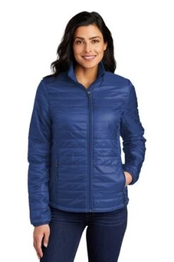 Ladies Packable Puffy Jacket -Jiffyshirts Sales Store 398935584f81e4