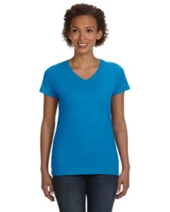 Ladies' V-Neck Fine Jersey T-Shirt 40 Ladies' V-Neck Fine Jersey T-Shirt -Jiffyshirts Sales Store 39caf5155c6bbe