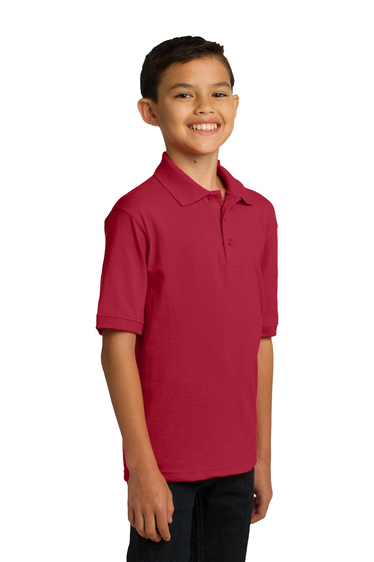 Youth Unisex Core Blend Jersey Knit Polo 4 Youth Unisex Core Blend Jersey Knit Polo - Image 2