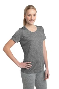 Ladies Heather Contender Scoop Neck Tee -Jiffyshirts Sales Store 3aec88fc119109