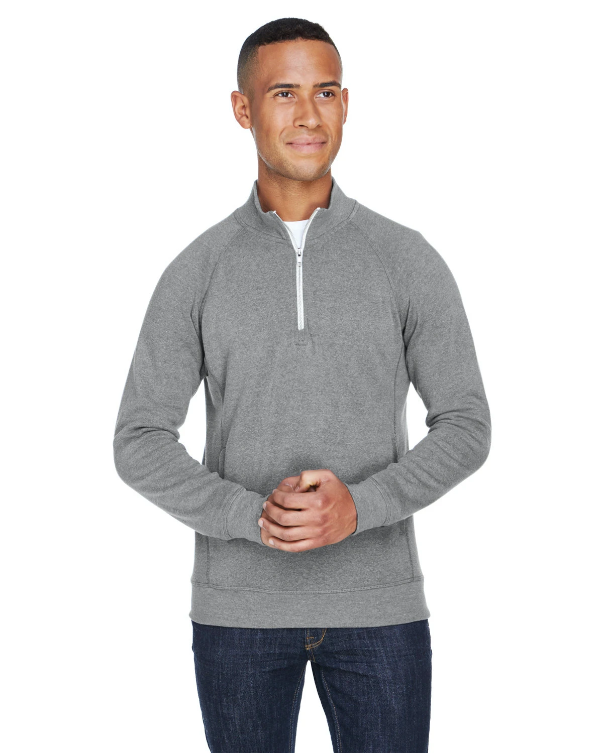 Adult Unisex Triblend Fleece Quarter-Zip 9 Adult Unisex Triblend Fleece Quarter-Zip - Image 7