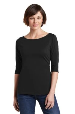 District Ladies' Perfect Weight 3/4-Sleeve Tee -Jiffyshirts Sales Store 3b6f829b8ddf03