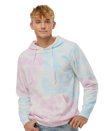 Adult Unisex Midweight Tie-Dye Hooded Sweatshirt 12 Adult Unisex Midweight Tie-Dye Hooded Sweatshirt - Image 10