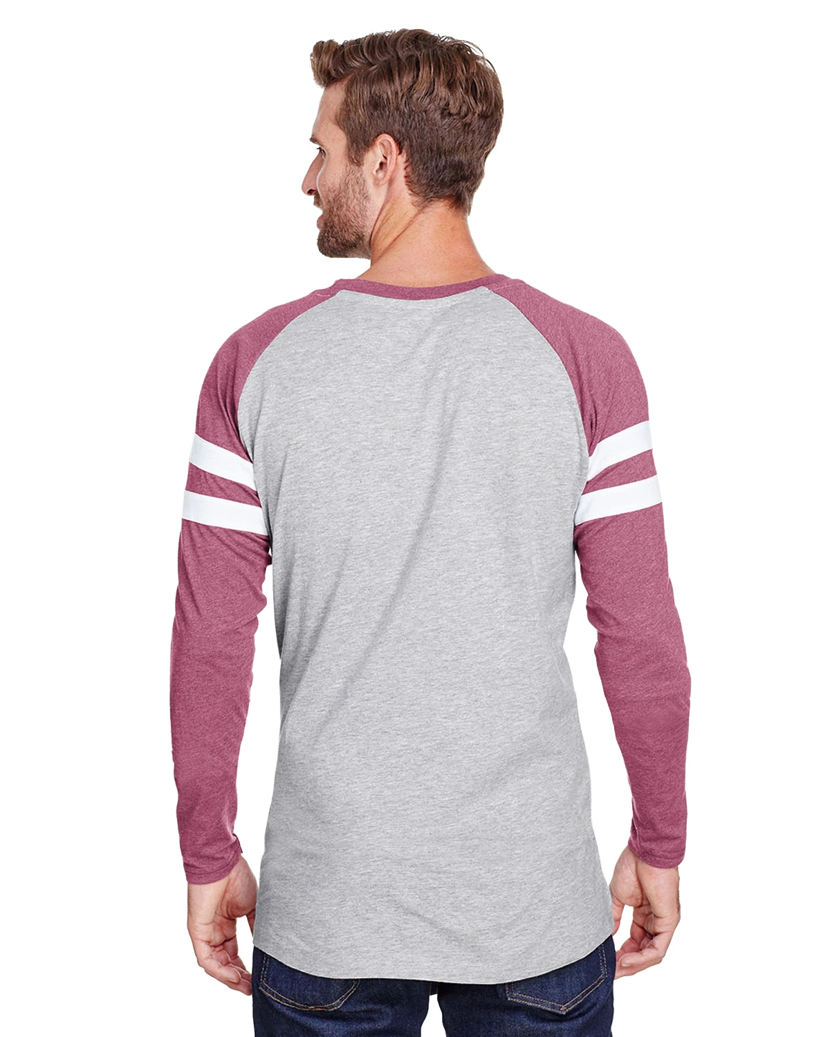 Men's Gameday Mash-Up Long Sleeve Fine Jersey T-Shirt 5 Men's Gameday Mash-Up Long Sleeve Fine Jersey T-Shirt - Image 3