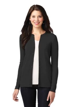 Ladies Concept Stretch Button-Front Cardigan -Jiffyshirts Sales Store 3c338660aba6ae