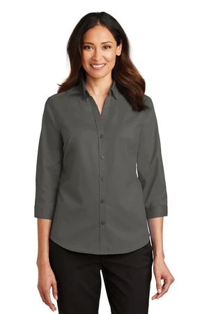 Ladies 3/4-Sleeve SuperPro Twill Shirt 8 Ladies 3/4-Sleeve SuperPro Twill Shirt - Image 6