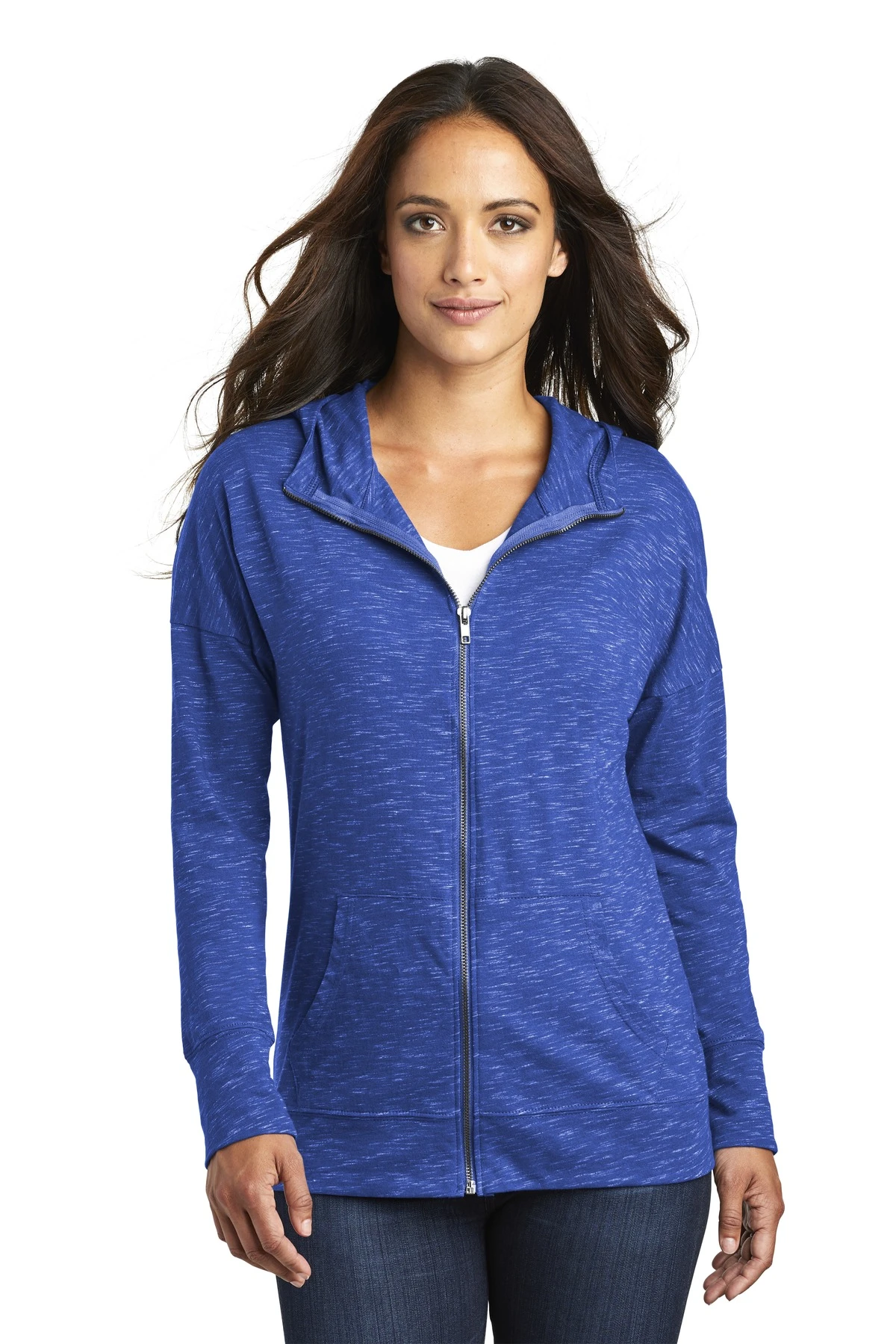 District Ladies' Medal Full-Zip Hoodie 9 District Ladies' Medal Full-Zip Hoodie - Image 7