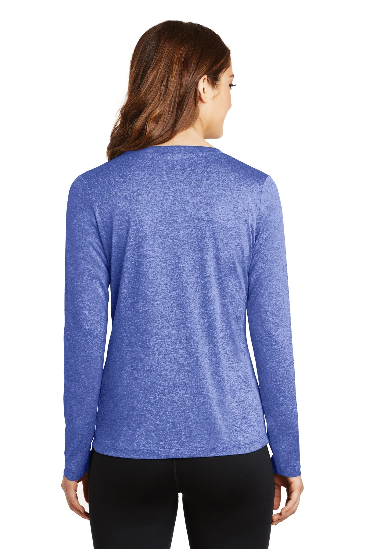 Ladies Long Sleeve Heather Contender V-Neck Tee 4 Ladies Long Sleeve Heather Contender V-Neck Tee - Image 2