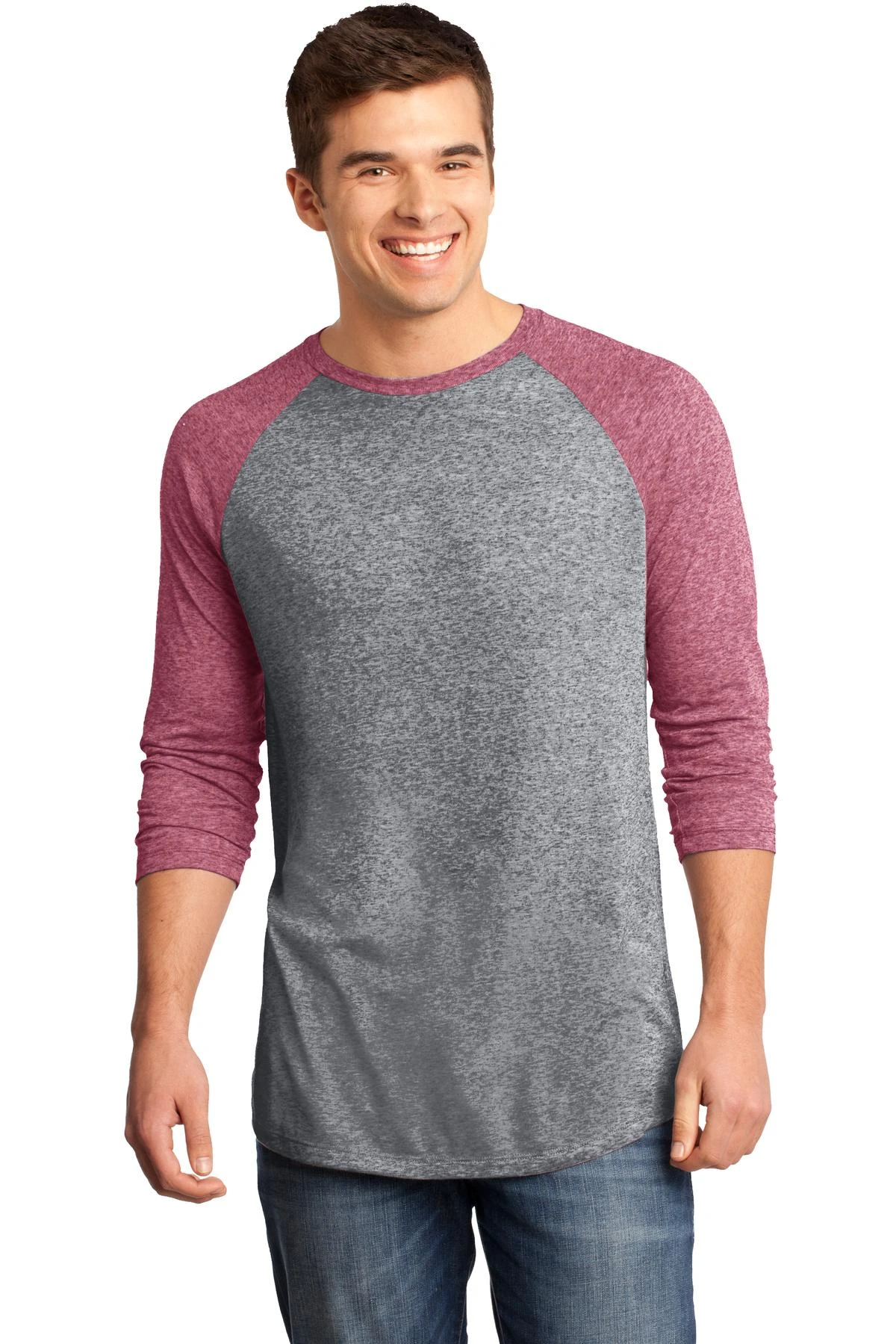 District Unisex Microburn 3/4-Sleeve Raglan Tee 9 District Unisex Microburn 3/4-Sleeve Raglan Tee - Image 7