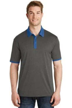 Men's Heather Contender Contrast Polo