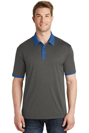 Men's Heather Contender Contrast Polo 3 Men's Heather Contender Contrast Polo