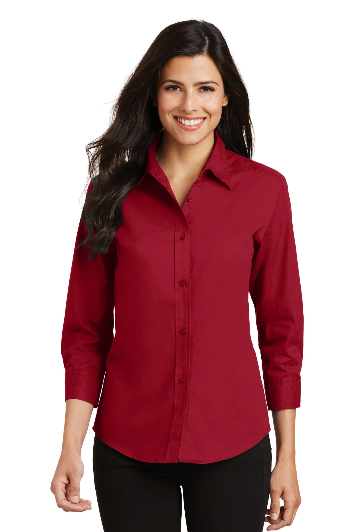 Ladies 3/4-Sleeve Easy Care Shirt 9 Ladies 3/4-Sleeve Easy Care Shirt - Image 7