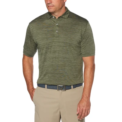 Callaway Men's Broken Stripe Texture Polo 3 Callaway Men's Broken Stripe Texture Polo