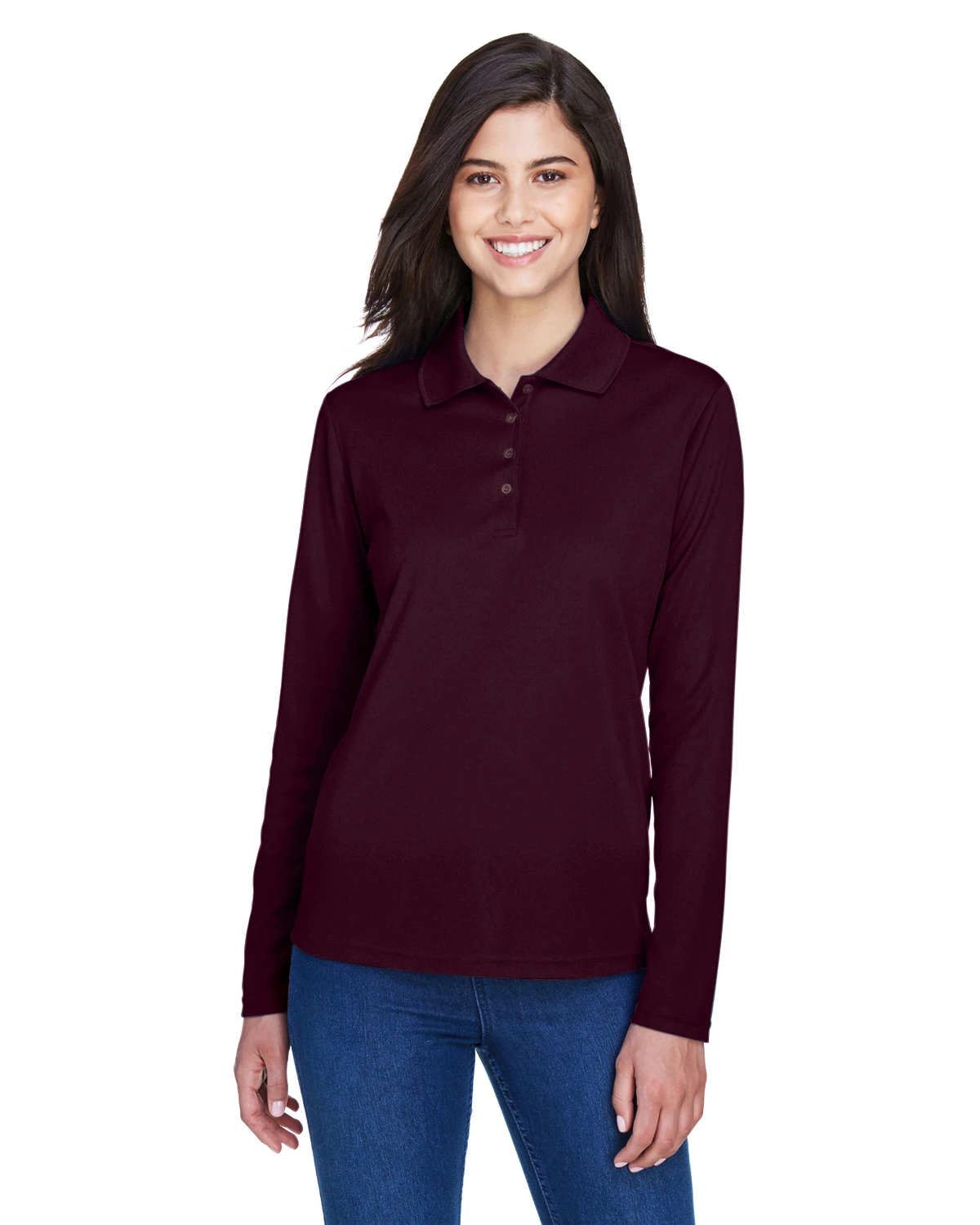Ladies' Pinnacle Performance Long-Sleeve Piqué Polo 10 Ladies' Pinnacle Performance Long-Sleeve Piqué Polo - Image 8