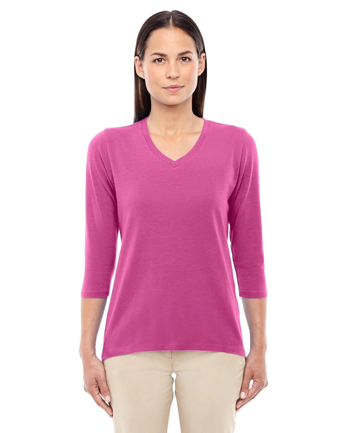Ladies' Perfect Fit™ Bracelet-Length V-Neck Top 10 Ladies' Perfect Fit™ Bracelet-Length V-Neck Top - Image 8