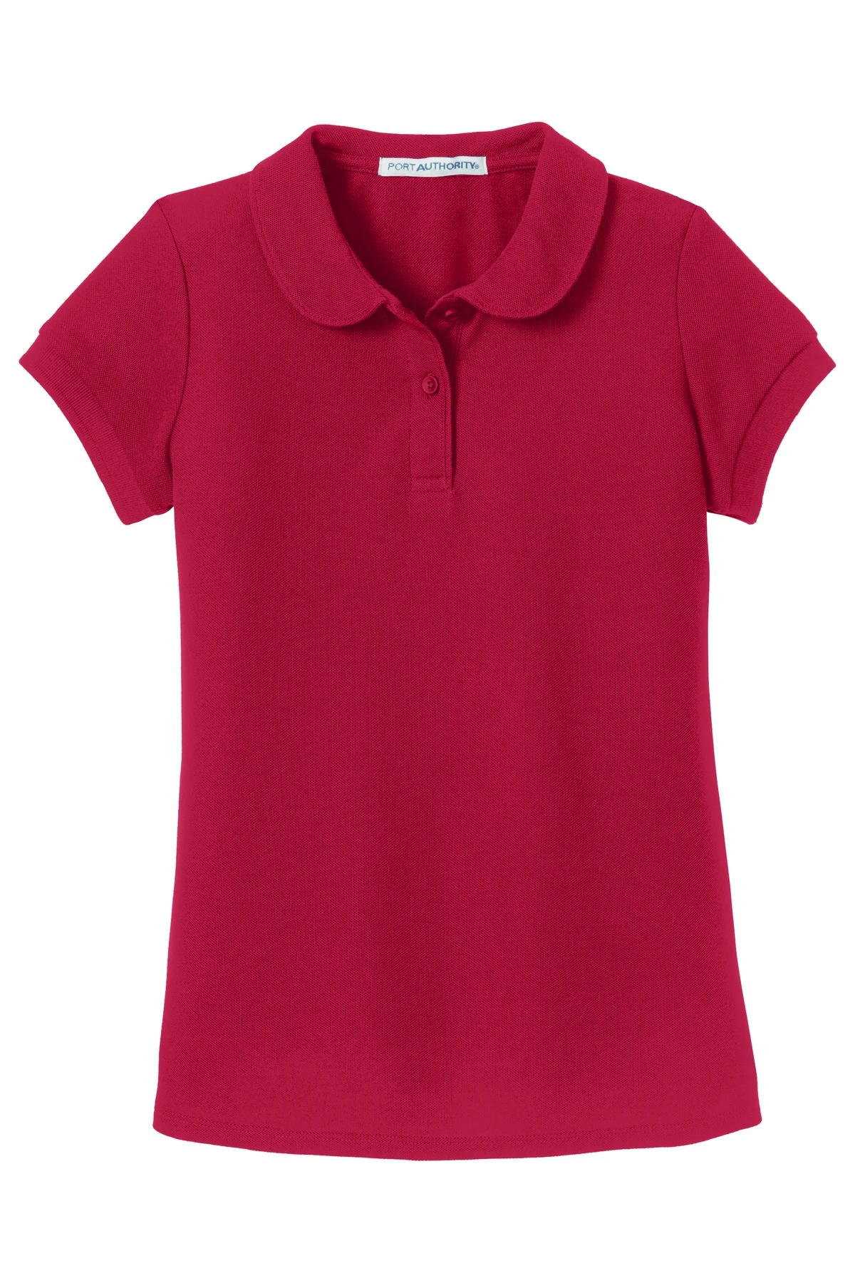 Girls Silk Touch Peter Pan Collar Polo 4 Girls Silk Touch Peter Pan Collar Polo - Image 2