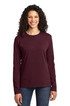 Ladies Long Sleeve Core Cotton Tee 35 Ladies Long Sleeve Core Cotton Tee -Jiffyshirts Sales Store 415bc85f6c3c63