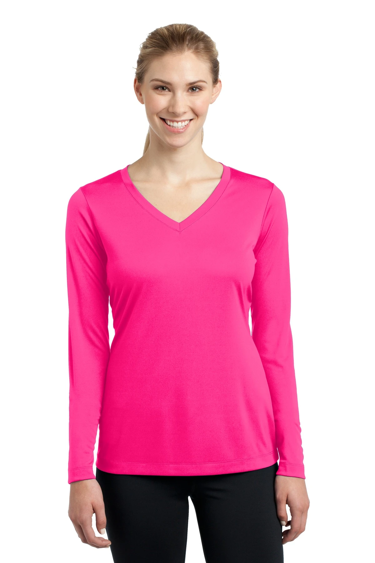 Ladies Long Sleeve PosiCharge Competitor V-Neck Tee 13 Ladies Long Sleeve PosiCharge Competitor V-Neck Tee - Image 11