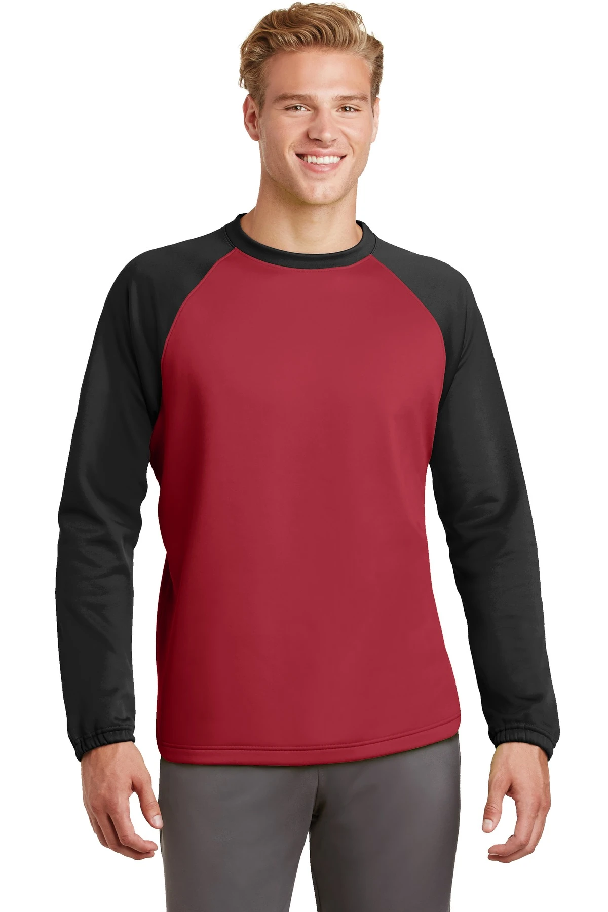 Sport-Wick Raglan Colorblock Fleece Crewneck 8 Sport-Wick Raglan Colorblock Fleece Crewneck - Image 6