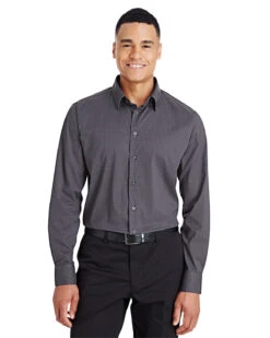CrownLux Performance™ Men's Tonal Mini Check Shirt