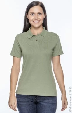 Ladies' 6 Oz. Ringspun Cotton Piqué Short-Sleeve Polo -Jiffyshirts Sales Store 43A579E2B696BC
