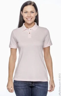 Ladies' 6 Oz. Ringspun Cotton Piqué Short-Sleeve Polo -Jiffyshirts Sales Store 43CD25D1449475