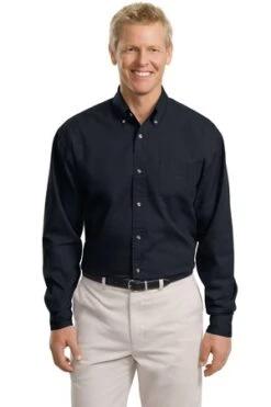 Tall Long Sleeve Twill Shirt -Jiffyshirts Sales Store 447853694a0f81