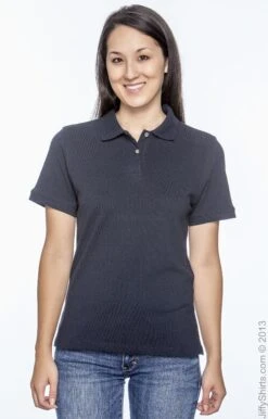 Ladies' 6 Oz. Ringspun Cotton Piqué Short-Sleeve Polo -Jiffyshirts Sales Store 44E614EE70802A