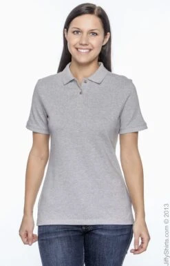 Ladies' 6 Oz. Ringspun Cotton Piqué Short-Sleeve Polo -Jiffyshirts Sales Store 44E76CF006524B