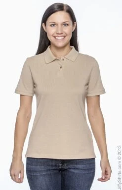 Ladies' 6 Oz. Ringspun Cotton Piqué Short-Sleeve Polo -Jiffyshirts Sales Store 44F40D07227881