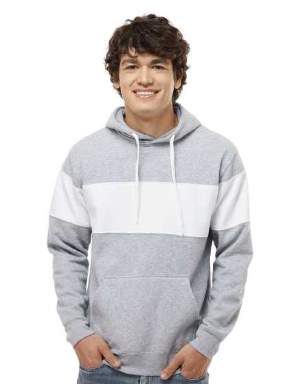 Adult Unisex Varsity Fleece Colorblocked Hooded Sweatshirt 7 Adult Unisex Varsity Fleece Colorblocked Hooded Sweatshirt - Image 5