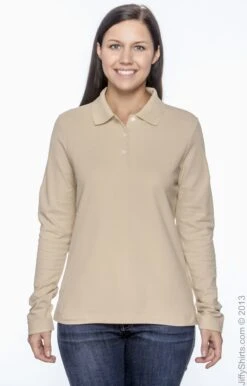 Ladies' Pima Piqué Long-Sleeve Polo 13 Ladies' Pima Piqué Long-Sleeve Polo -Jiffyshirts Sales Store 45FFBD60A0E102